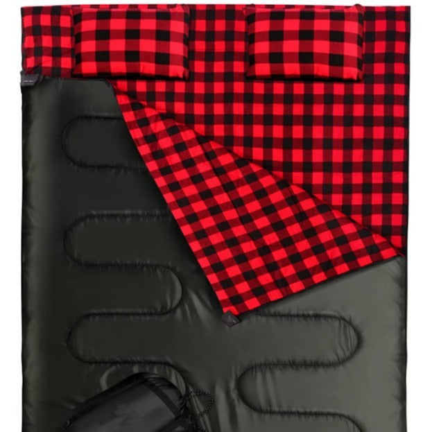 Outdoor Camping Flannel Sleeping Bag Thickened