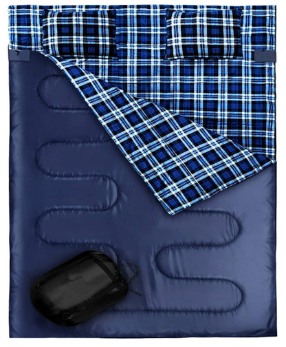 Outdoor Camping Flannel Sleeping Bag Thickened