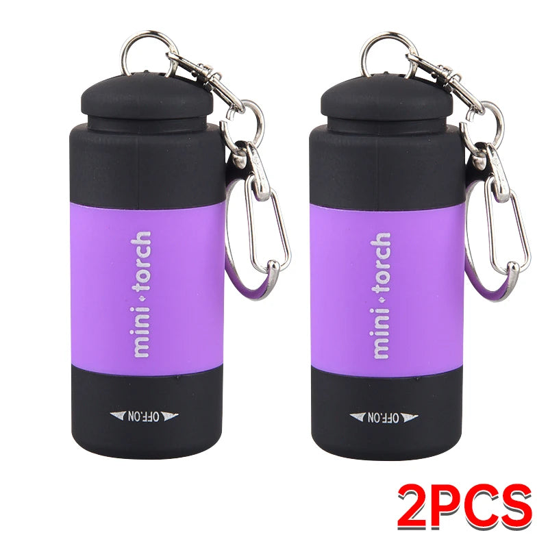 Outdoor Rechargeable Keychain LED Flashlight