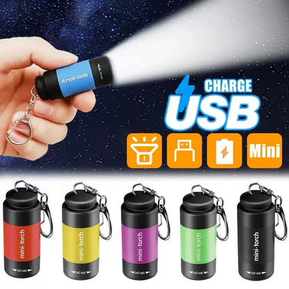 Outdoor Rechargeable Keychain LED Flashlight