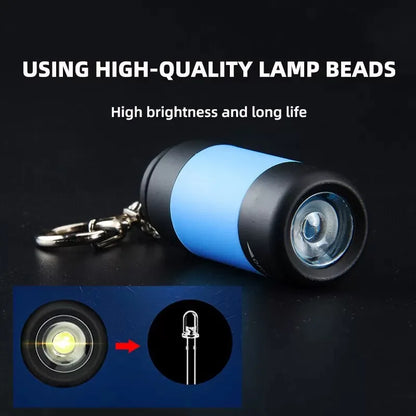 Outdoor Rechargeable Keychain LED Flashlight